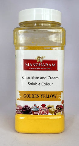 Mangharam Chocolate & Cream soluble GOLDEN YELLOW Colour-100 gms Jar