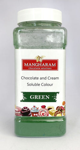 Mangharam Chocolate & Cream soluble Colour GREEN - 100 gms Jar