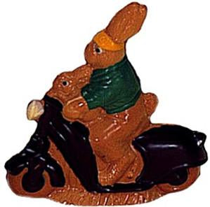 Polycarbonate Euro Chocolate RH2580 Bunny on Scooter Chocolate Mould from Mangharam Chocolate Solutions, India