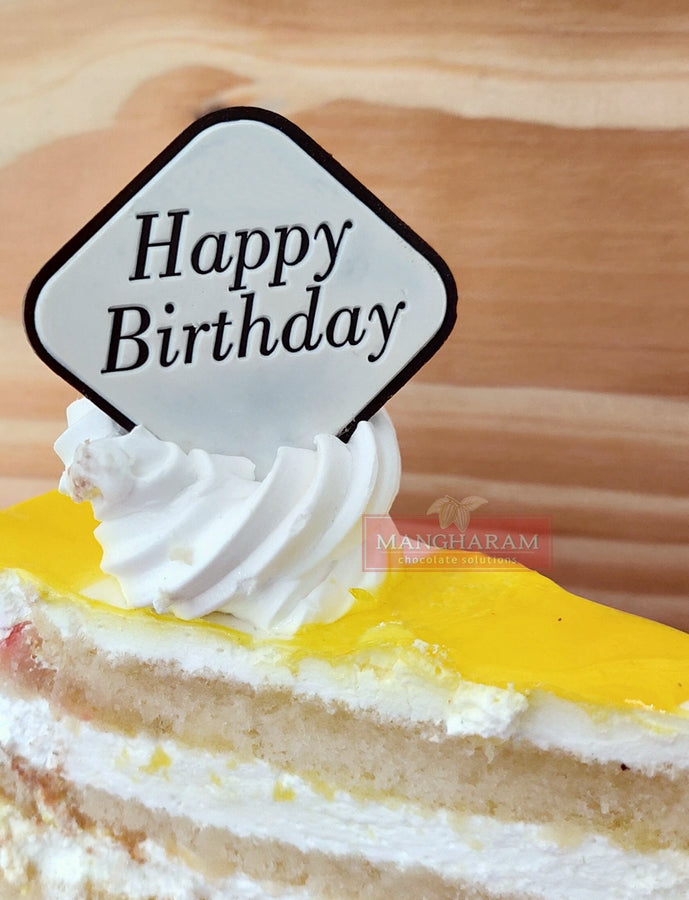 Mangharam Chocolate Cake Topper Mould SSP 120A for Greetings & Wishes Messages