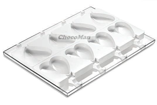 Ice-Cream Heart Mould ICE03 - Mangharam Chocolate Solutions