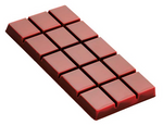 Martellato Polycarbonate Chocolate Mould MA2026 / 102 gm / 3 cavities