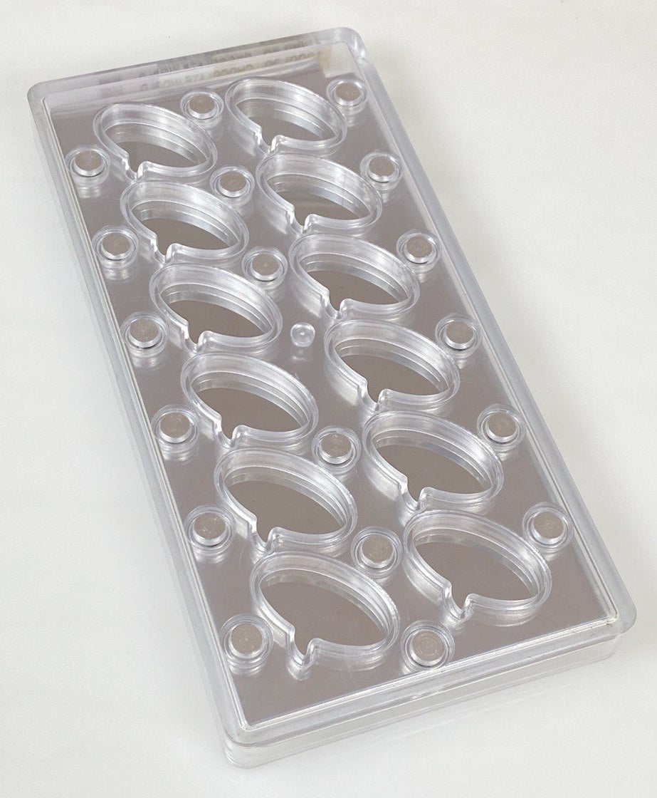 Chocolate World MMV029 / 10.5 gr / 12 cavities Polycarbonate Chocolate Mould