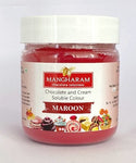Mangharam Chocolate Colour MAROON - 25 gms Jar - Mangharam Chocolate Solutions