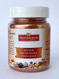 Mangharam Metallic COPPER ORANGE Colour - 25 gms