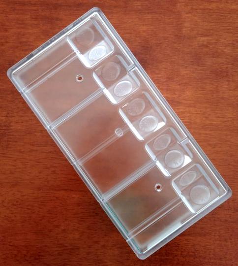 Chocolate World RM1686 / 20.5 g / 5 Cavities Polycarbonate Mould