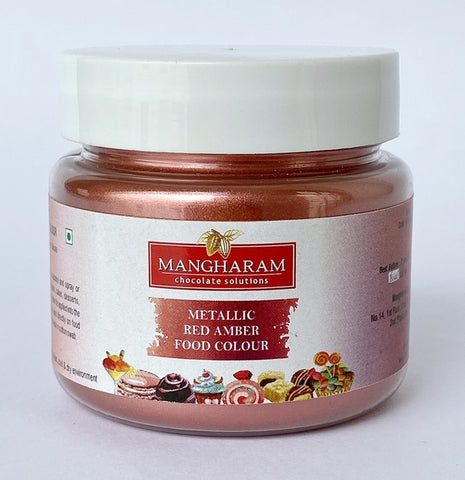 Mangharam Metallic RED AMBER Colour  - 10 gms