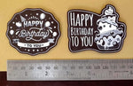Mangharam Chocolate Cake Topper Mould SSP 123 Happy Birthday Message