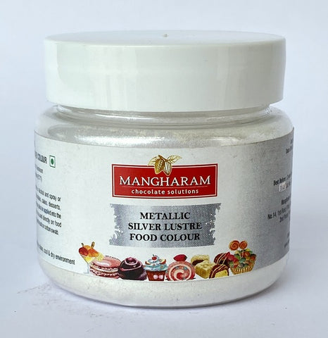 Mangharam Metallic SILVER LUSTRE Colour  - 10 gms