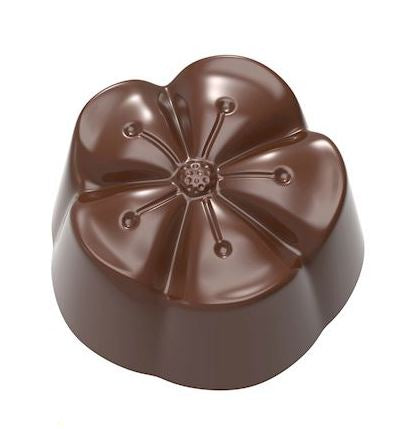Chocolate World Polycarbonate Chocolate Mold, Cocoa Bean & Leaves