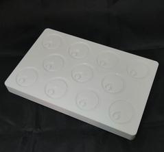 Garnish Mould MA 20-D014 from Mangharam helps make Chocolate Garnishes for cakes, pastries, ice creams & desserts imparting a fine shine & finish to confections