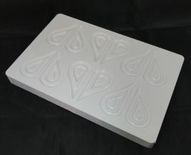 Garnish Mould MA 20-D027 from Mangharam helps make Chocolate Garnishes for cakes, pastries, ice creams & desserts imparting a fine shine & finish to confections