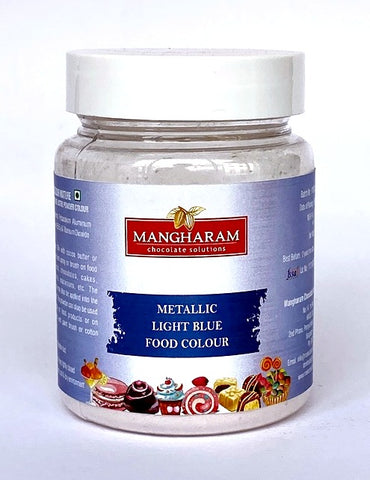 Mangharam Metallic LIGHT BLUE Chocolate Colour 25 gms