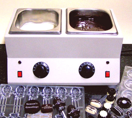 ChocoMan Two Cute 2 Tub 3kg Chocolate Melter - Mild Steel